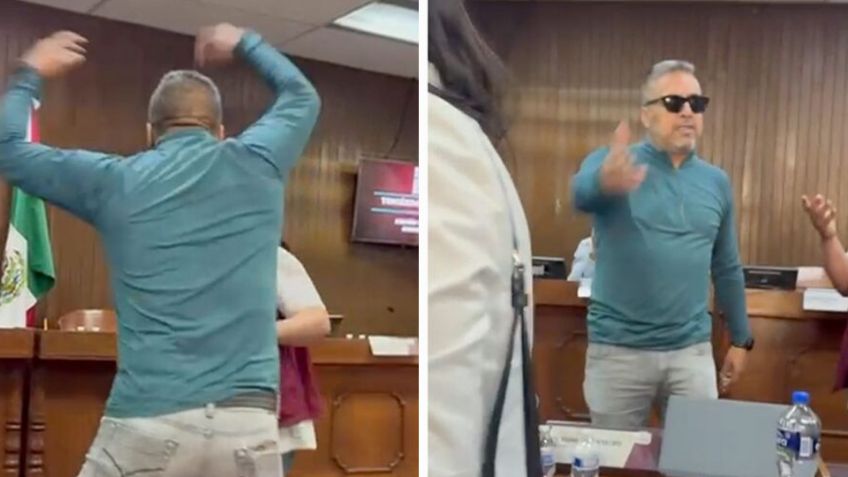 VIDEO: Grupo de personas interrumpe sesión de Cabildo en Hidalgo y agrede a funcionario