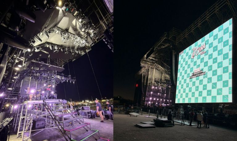 La Cura Fest: Así se ven encendidas las pantallas del escenario Tecate Light