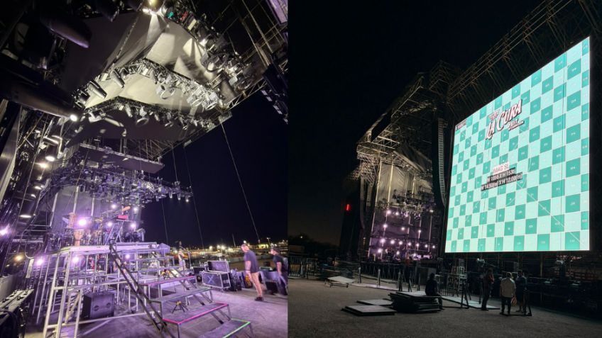 (VIDEO) La Cura Fest: Así se ven encendidas las pantallas del escenario Tecate Light