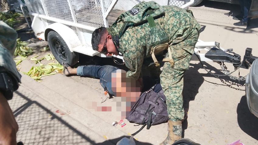 Militares salvan la vida de hombre baleado en Hermosillo; lo atendieron y llevaron a hospital