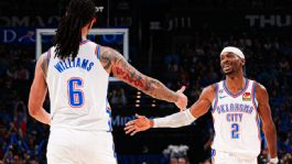 Foto que representa a SGA extiende su racha récord y el Thunder hilvana so octava victoria al derrotar a los Timberwolves