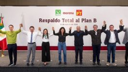 Foto que representa a Morena, PT y el Partido Verde anuncian formalmente el respaldo absoluto al Plan B