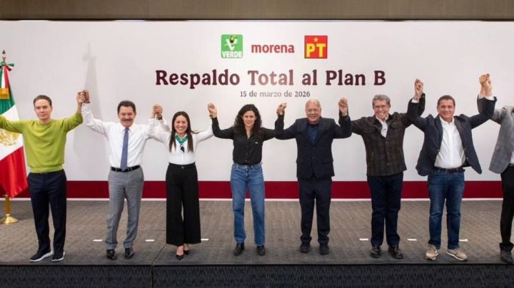 Morena, PT y el Partido Verde anuncian formalmente el respaldo absoluto al Plan B