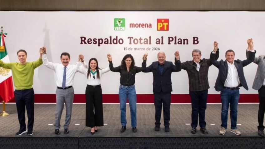 Morena, PT y el Partido Verde anuncian formalmente el respaldo absoluto al Plan B