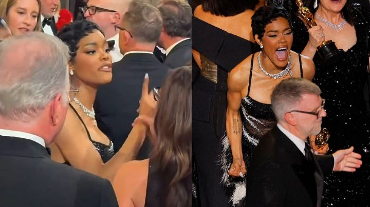 VIDEO: Hombre empujó a Teyana Taylor en los Premios Oscar 2026 y la actriz lo confrontó; así responde