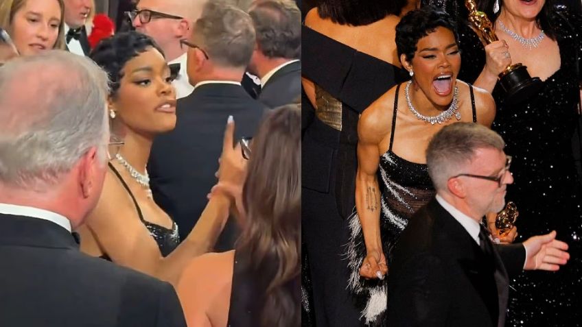 VIDEO: Hombre empujó a Teyana Taylor en los Premios Oscar 2026 y la actriz lo confrontó; así responde