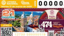 Foto que representa a Lotería Nacional: Lista COMPLETA de GANADORES del Sorteo Mayor No. 4006 de HOY martes 17 de marzo