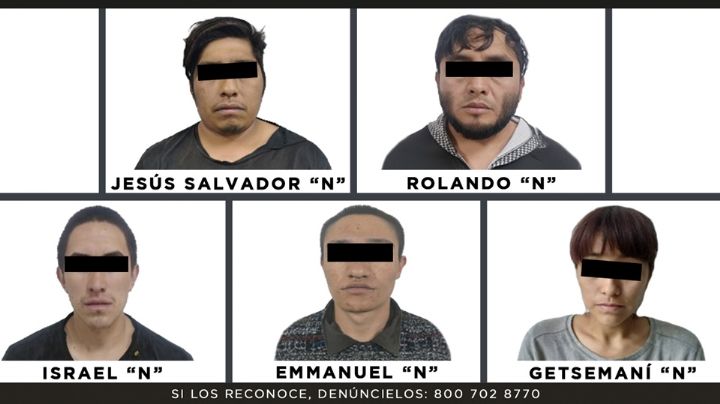 Caen cinco miembros de banda de secuestradores en Edomex; seis víctimas fueron liberadas