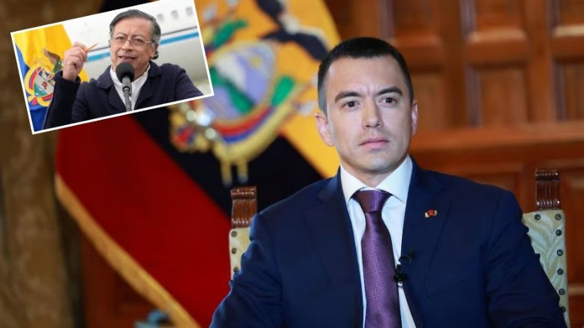 Daniel Noboa niega bombardeos en frontera de Colombia tras acusaciones de Gustavo Petro