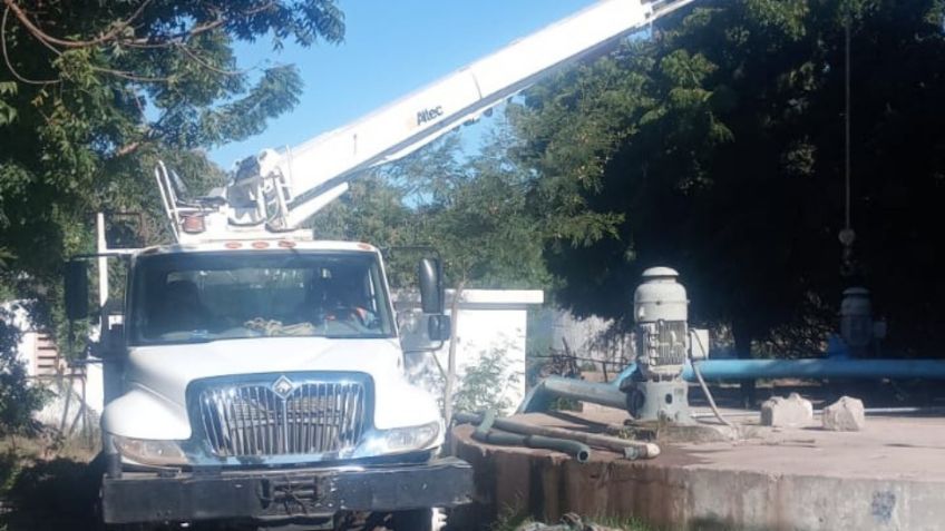 Falla eléctrica deja sin servicio de agua al centro de Huatabampo; descartan desabasto