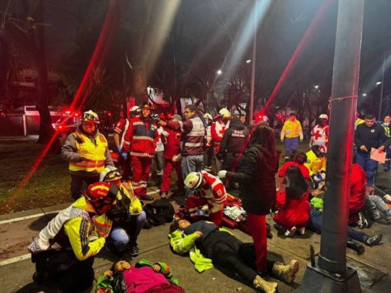 Autoridades se movilizaron por un accidente en Tlalpan. Foto: Twitter