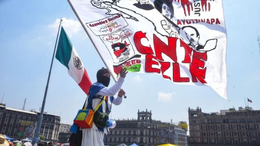 CNTE paraliza el Zócalo: Arranca paro de 72 horas que sacude CDMX