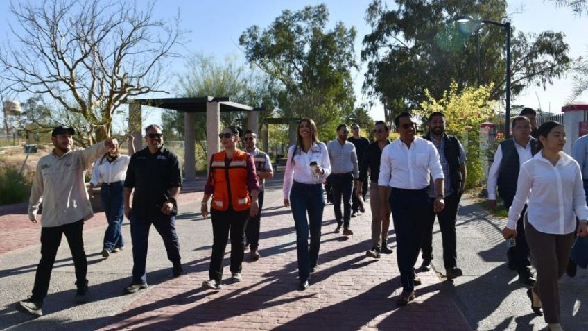 Paulina Ocaña supervisa los avances del Bosque Urbano La Sauceda rumbo a su primer aniversario