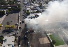 Foto ilustrativa de nota Bomberos investigan explosión tras incendio de comercio en el centro de Hermosillo