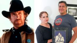 Foto que representa a Chuck Norris dejó un gran legado en Sonora: Alma Monroy y Francisco Ornelas, dos de sus aprendices
