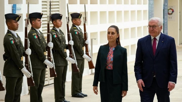 Sheinbaum se reúne con presidente Frank-Walter Steinmeier y adelanta posible viaje a Alemania