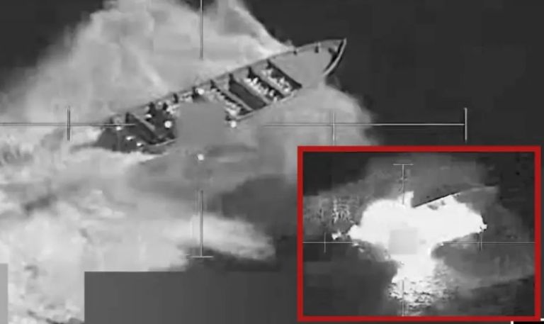 Las Fuerzas Armadas de Estados Unidos destruyeron otra 'narcolancha' en el Pacífico; hay tres sobrevivientes