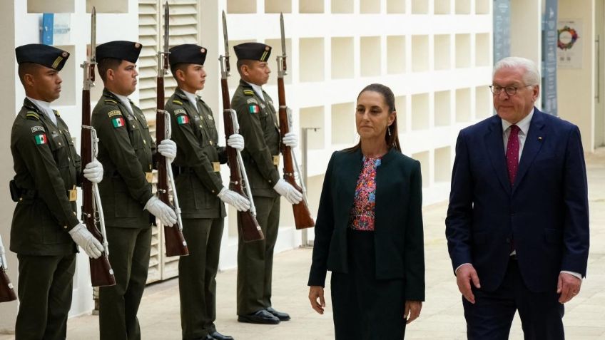 Sheinbaum se reúne con presidente Frank-Walter Steinmeier y adelanta posible viaje a Alemania