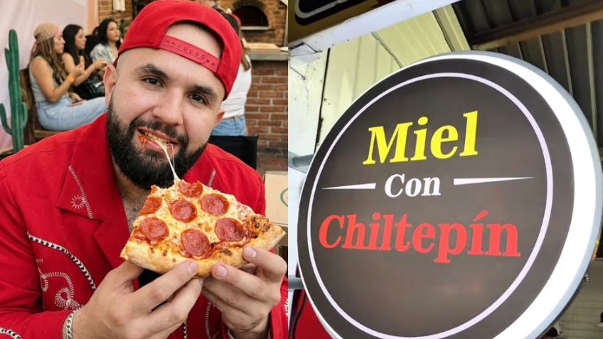 Carín León, Matisse y Jared Borgetti prueban en Hermosillo pizzas cubiertas de miel con chiltepín