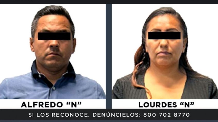 Cae pareja que fingía ser de la Fiscalía mexiquense; se dedicaban al secuestro y extorsión