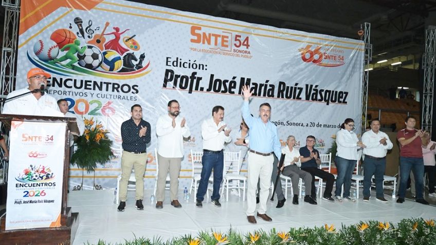 Javier Lamarque Cano inaugura los Encuentros Deportivos 2026 del SNTE Sección 54 en Ciudad Obregón