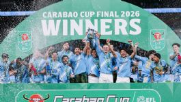 Foto que representa a Manchester City suma otro trofeo a las vitrinas; vence al Arsenal y se corona en la Carabao Cup