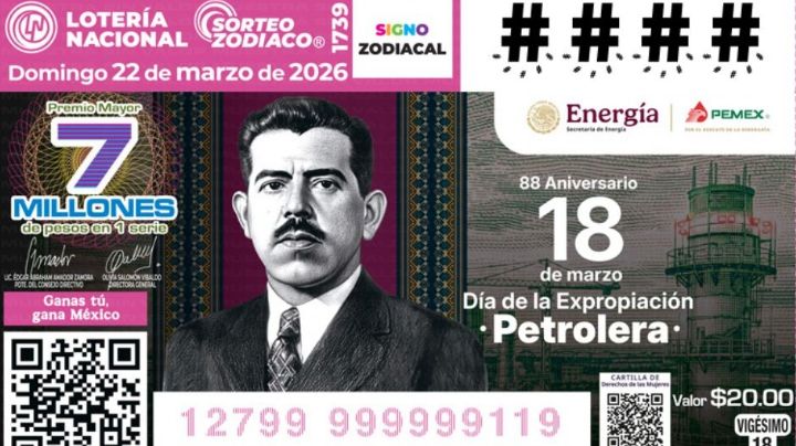 Lista COMPLETA de GANADORES Sorteo Zodiaco No. 1739 de Lotería Nacional, HOY domingo 22 de MARZO