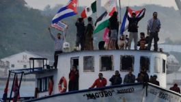 Foto que representa a En medio de la crisis, llega a Cuba ayuda humanitaria del convoy 'Nuestra América' que partió desde México