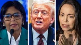 Foto que representa a Corina Machado asegura que el Chavismo está "herido" y se desmantela gracias a Donald Trump