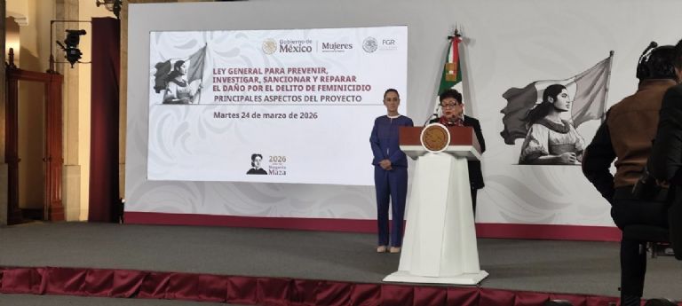 Sheinbaum y FGR presentaron esta nueva Ley contra el FEMINICIDIO en México. Foto: Twitter
