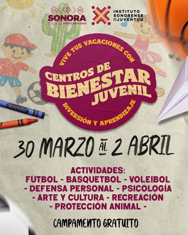 Gobierno de Sonora activa Centros de Bienestar Juvenil en diversos municipios de la entidad