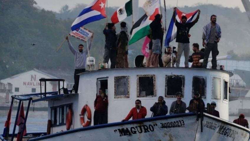 En medio de la crisis, llega a Cuba ayuda humanitaria del convoy 'Nuestra América' que partió desde México