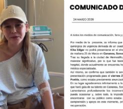 Hospitalizada por apendicitis en Hermosillo, Kika Edgar cancela shows y rompe el silencio (VIDEO)