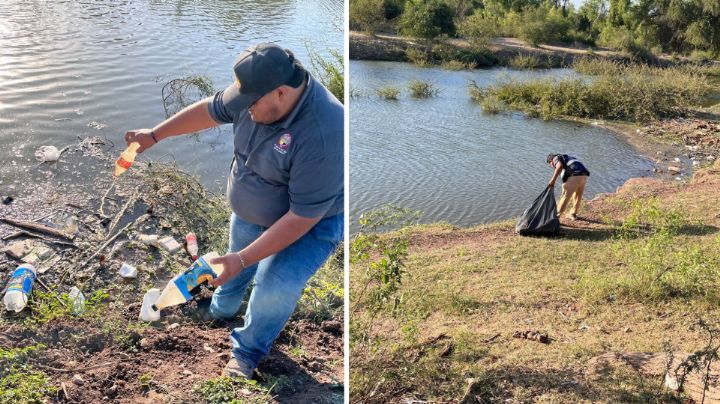 "Afortunadamente fue un éxito": Jóvenes organizan jornada de limpieza en el Río Mayo de Navojoa
