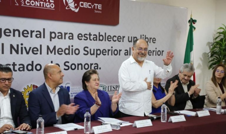 Gobierno de Sonora favorece libre tránsito del alumnado de Cecyte por acuerdo con el Tecnm