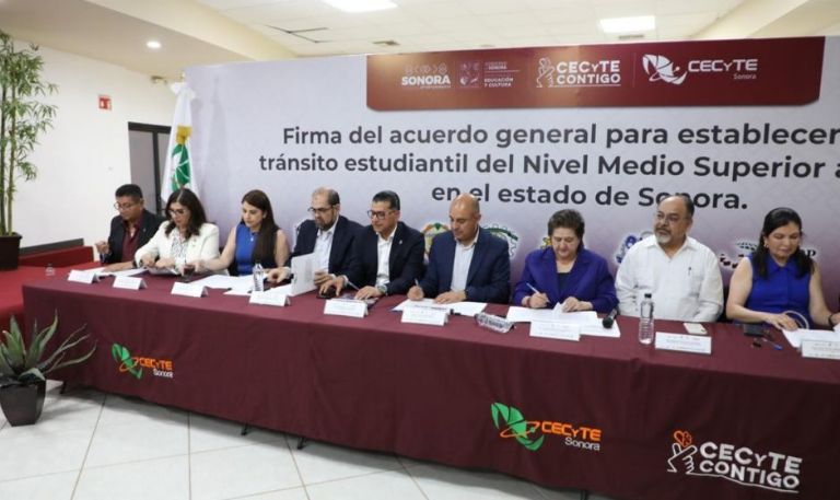 Gobierno de Sonora favorece libre tránsito del alumnado de Cecyte por acuerdo con el Tecnm