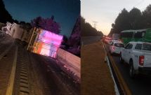 ¿Qué pasa en la México-Cuernavaca HOY? Volcadura de tráiler causa TRÁFICO y moviliza a las autoridades
