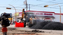Foto que representa a Elías Retes busca que Navojoa cuente con su propio banco de materiales para bacheo
