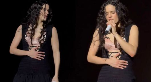 VIDEO: Rosalía abandona el escenario a medio concierto tras sufrir incidente; reaparece encamada