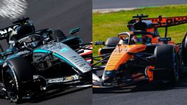 Foto que representa a Mercedes y McLaren se reparten el liderato en las FP1 y FP2 del Gran Premio de Japón 2026