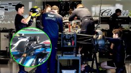 Foto que representa a Sergio Pérez choca con Albon y sufre fallos en el monoplaza durante las prácticas del GP de Japón