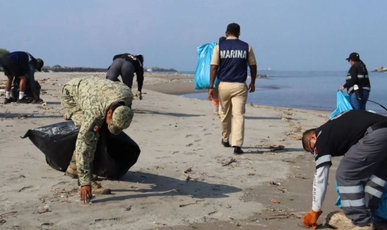 Grupo interdisciplinario investiga derrame petrolero en el Golfo de México: Claudia Sheinbaum