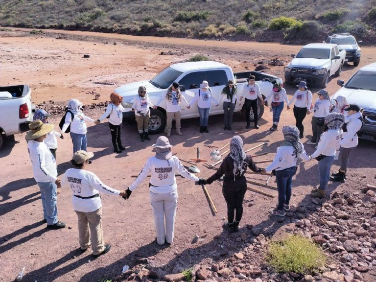 El hallazgo fue documentado el jueves por Colectivos de Búsqueda de Sonora. Foto: Facebook