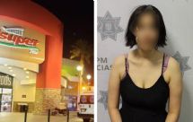VIDEO: Arrestan a mujer que apuñaló a dos empleadas de supermercado en Delicias, Chihuahua