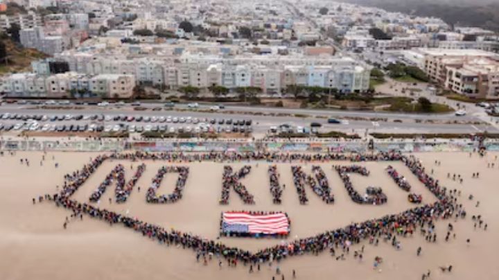 Manifestaciones de No Kings generan conflicto en EU: Detractores de Donald Trump se pelean con defensores