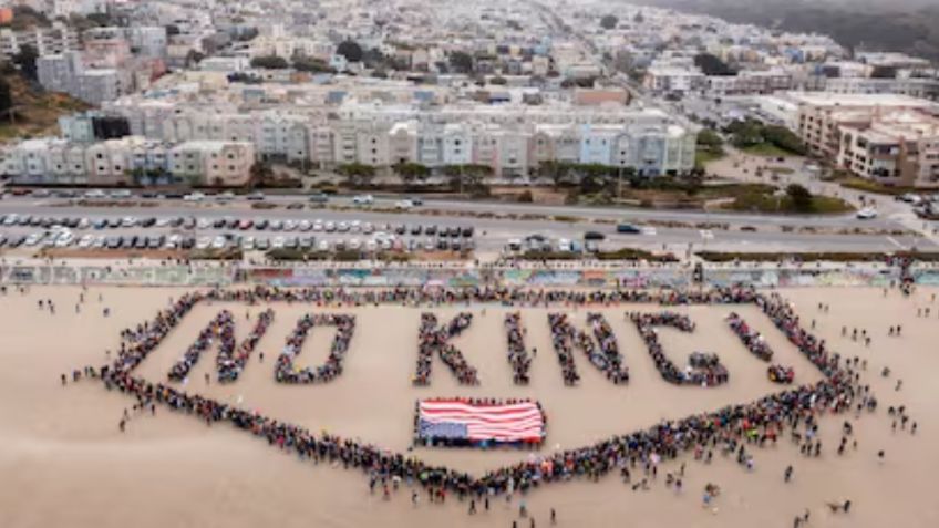 Manifestaciones de No Kings generan conflicto en EU: Detractores de Donald Trump se pelean con defensores