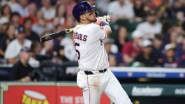 Foto que representa a Isaac Paredes produce par de carreras para guiar a los Astros a la victoria ante los Angels