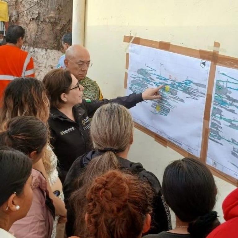 Continúa operativo en mina de Sinaloa: refuerzan labores para encontrar a 4 mineros. Foto: Twitter @CNPC_MX