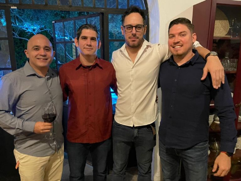 Miguel Cañedo, Daniel Ceballos, Eder Moran y José Luis Ceballos