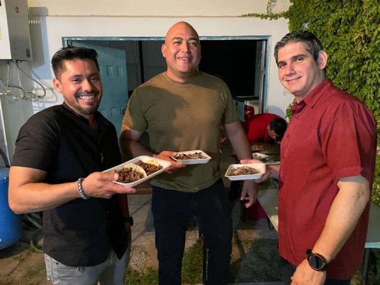 Emmanuel Amarillas, Javier Mahonry y Daniel Ceballos